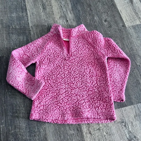Bobbie Brooks Fuchsia Sherpa Kids Pullover - Picture 1 of 2